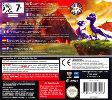 Legend of Spyro, The - Dawn of the Dragon (Europe) (En,Fr,De,Es,It,Nl) box cover back